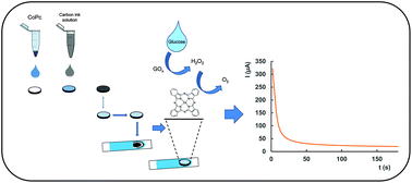 Graphical abstract: Paper-based electrodes modified with cobalt phthalocyanine colloid for the determination of hydrogen peroxide and glucose