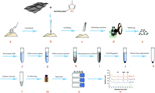 Graphical abstract: Development of an effervescent reaction-enhanced microextraction method for preconcentration/extraction of trace estrogens in milk using a reduced graphene oxide-assisted ionic liquid-based nanofluid