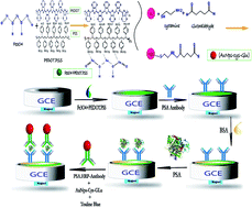 Graphical abstract: An Fe3O4/PEDOT:PSS nanocomposite as an advanced electroconductive material for the biosensing of the prostate-specific antigen in unprocessed human plasma samples