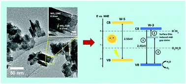 Graphical abstract: Engineering surface oxygen defects on tungsten oxide to boost photocatalytic oxygen evolution from water splitting