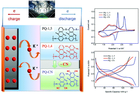 Graphical abstract: Polydiaminoanthraquinones with tunable redox properties as high performance organic cathodes for K-ion batteries