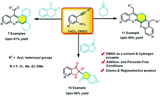Graphical abstract: FeCl3-Promoted ring size-dictating diversity-oriented synthesis (DOS) of N-heterocycles using in situ-generated cyclic imines and enamines