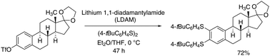 Graphical abstract: 1,2-Bis(arylthio)arene synthesis via aryne intermediates