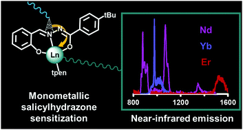 Graphical abstract: Monometallic lanthanide salicylhydrazone complexes exhibiting strong near-infrared luminescence