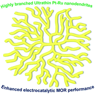 Graphical abstract: Highly branched ultrathin Pt–Ru nanodendrites