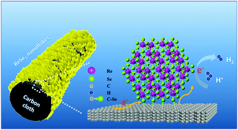 Graphical abstract: Enhanced charge transport in ReSe2-based 2D/3D electrodes for efficient hydrogen evolution reaction