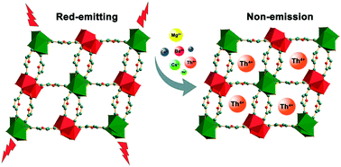 Graphical abstract: A hydrolytically stable europium–organic framework for the selective detection of radioactive Th4+ in aqueous solution