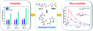 Graphical abstract: Simultaneously enhancing the in vitro/in vivo performances of acetazolamide using proline as a zwitterionic coformer for cocrystallization
