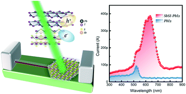 Graphical abstract: SbSI whisker/PbI2 flake mixed-dimensional van der Waals heterostructure for photodetection