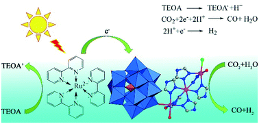 Graphical abstract: Visible-light CO2 photoreduction of polyoxometalate-based hybrids with different cobalt clusters