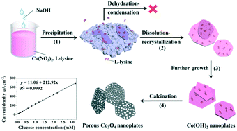 Graphical abstract: Porous Co3O4 nanoplates as an efficient electromaterial for non-enzymatic glucose sensing