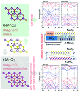 Graphical abstract: Superior spin-polarized electronic structure in MoS2/MnO2 heterostructures with an efficient hole injection