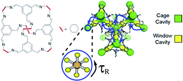 Graphical abstract: NMR relaxation and modelling study of the dynamics of SF6 and Xe in porous organic cages