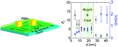 Graphical abstract: Polymer spacer tunable Purcell-enhanced spontaneous emission in perovskite quantum dots coupled to plasmonic nanowire networks