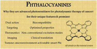 Graphical abstract: The unique features and promises of phthalocyanines as advanced photosensitisers for photodynamic therapy of cancer