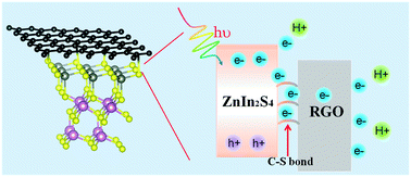 Graphical abstract: Cross-linked bond accelerated interfacial charge transfer in monolayer zinc indium sulfide (ZnIn2S4)/reduced graphene oxide (RGO) heterostructure for photocatalytic hydrogen production with mechanistic insight