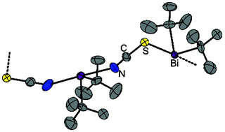 Graphical abstract: Synthesis and crystal structures of novel tertiary butyl substituted (pseudo-)halogen bismuthanes