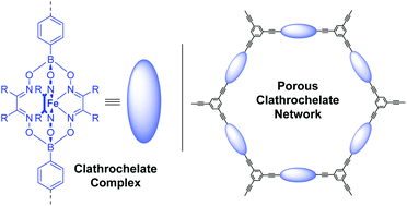 Graphical abstract: Porous networks based on iron(ii) clathrochelate complexes