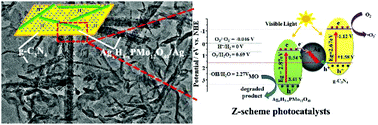 Graphical abstract: AgxH3−xPMo12O40/Ag nanorods/g-C3N4 1D/2D Z-scheme heterojunction for highly efficient visible-light photocatalysis