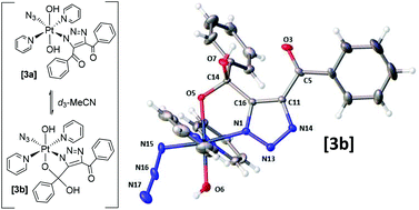 Graphical abstract: A novel Pt(iv) mono azido mono triazolato complex evolves azidyl radicals following irradiation with visible light