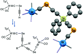 Graphical abstract: Alkynylselenolatoalkylidynes (LnM [[triple bond, length as m-dash]] C–Se–C [[triple bond, length as m-dash]] CR) as building blocks for mixed metal/main-group extended frameworks