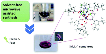 Graphical abstract: Microwave assisted synthesis of heterometallic 3d–4f M4Ln complexes