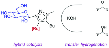 Graphical abstract: Carbohydrate-functionalized N-heterocyclic carbene Ru(ii) complexes: synthesis, characterization and catalytic transfer hydrogenation activity