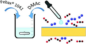 Graphical abstract: Pebax® 1041 supported membranes with carbon nanotubes prepared via phase inversion for CO2/N2 separation