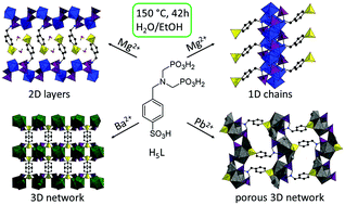Graphical abstract: Permanent porosity and role of sulfonate groups in coordination networks constructed from a new polyfunctional phosphonato-sulfonate linker molecule
