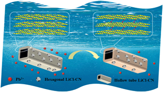 Graphical abstract: Highly crystalline lithium chloride-intercalated graphitic carbon nitride hollow nanotubes for effective lead removal