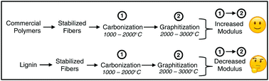 Graphical abstract: Are lignin-derived carbon fibers graphitic enough?