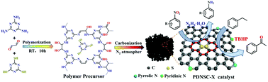 Graphical abstract: N,S co-doped hierarchically porous carbon materials for efficient metal-free catalysis