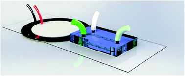 Graphical abstract: An acoustofluidic device for efficient mixing over a wide range of flow rates