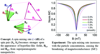 Graphical abstract: Magnetically tunable organic semiconductors with superparamagnetic nanoparticles