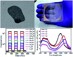 Graphical abstract: Infrared tunable, two colour-band photodetectors on flexible platforms using 0D/2D PbS–MoS2 hybrids