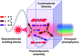 Graphical abstract: Photoactive organic material discovery with combinatorial supramolecular assembly
