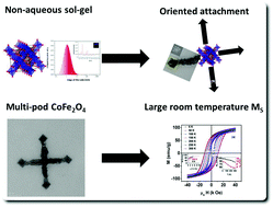 Graphical abstract: Synthesis, structure and magnetic properties of multipod-shaped cobalt ferrite nanocrystals