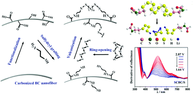 Graphical abstract: Stabilizing cathodes of lithium–sulfur batteries by the chemical binding of sulfur and their discharge products to carbon nanofibers