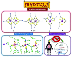 Graphical abstract: Impact of substituents on the crystal structures and anti-leishmanial activity of new homoleptic Bi(iii) dithiocarbamates