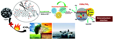 Graphical abstract: Lignite-derived carbon quantum dot/TiO2 heterostructure nanocomposites: photoinduced charge transfer properties and enhanced visible light photocatalytic activity