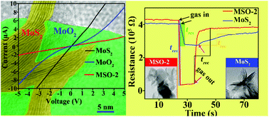 Graphical abstract: Controllable synthesis of MoS2@MoO2 nanonetworks for enhanced NO2 room temperature sensing in air