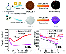 Graphical abstract: Rational design of few-layer MoSe2 confined within ZnSe–C hollow porous spheres for high-performance lithium-ion and sodium-ion batteries