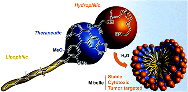 Graphical abstract: Tumor targeted micellar nanocarriers assembled from epipodophyllotoxin-based amphiphiles