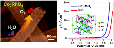 Graphical abstract: Single phase of spinel Co2RhO4 nanotubes with remarkably enhanced catalytic performance for the oxygen evolution reaction