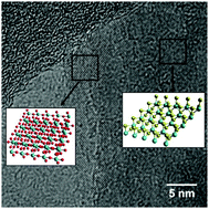 Graphical abstract: Sonochemical edge functionalisation of molybdenum disulfide