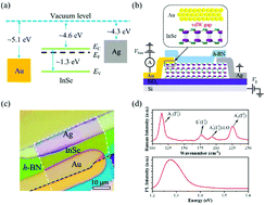 Graphical abstract: Au–InSe van der Waals Schottky junctions with ultralow reverse current and high photosensitivity