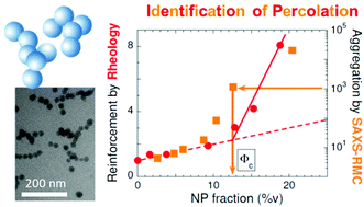 Graphical abstract: Structural identification of percolation of nanoparticles