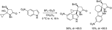 Graphical abstract: 1,2-Addition versus homoconjugate addition reactions of indoles and electron-rich arenes to α-cyclopropyl N-acyliminium ions: synthetic and computational studies