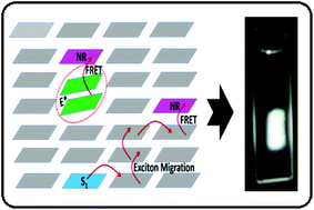 Graphical abstract: Energy transfer-mediated white light emission from Nile red-doped 9,10-diphenylanthracene nanoaggregates upon excitation with near UV light