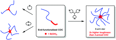 Graphical abstract: Effect of the number of arms on the mechanical properties of a star-shaped cyclic olefin copolymer